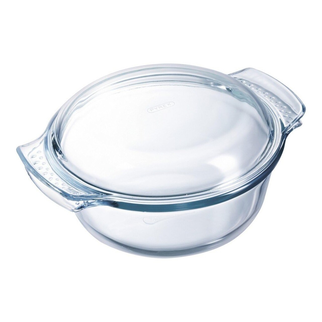 Vas rotund cu capac, din sticla termorezistenta, 3,5 L + 1,4L, "Classic" - Pyrex - imagine 3